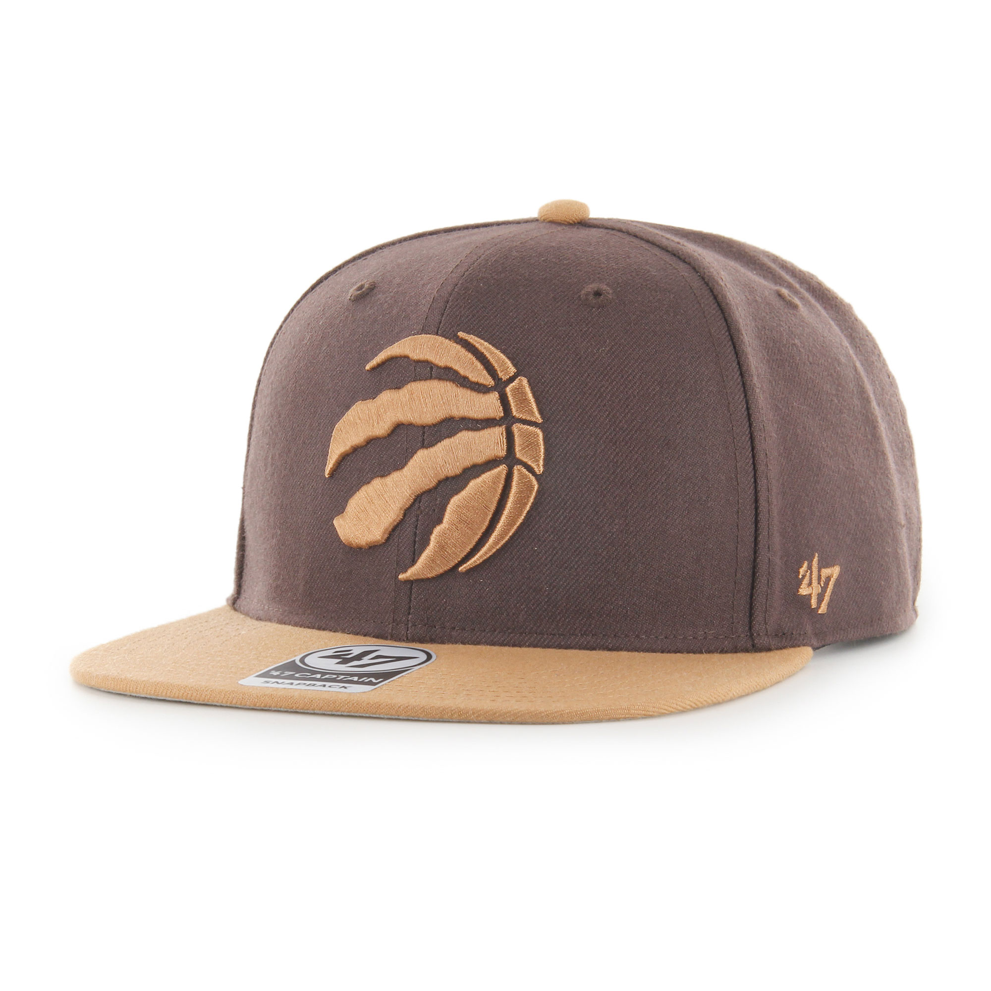 Eastern Raptors Hat NBA Men's '47 Black/Natural Toronto Raptors Four Stroke Clean Up ...